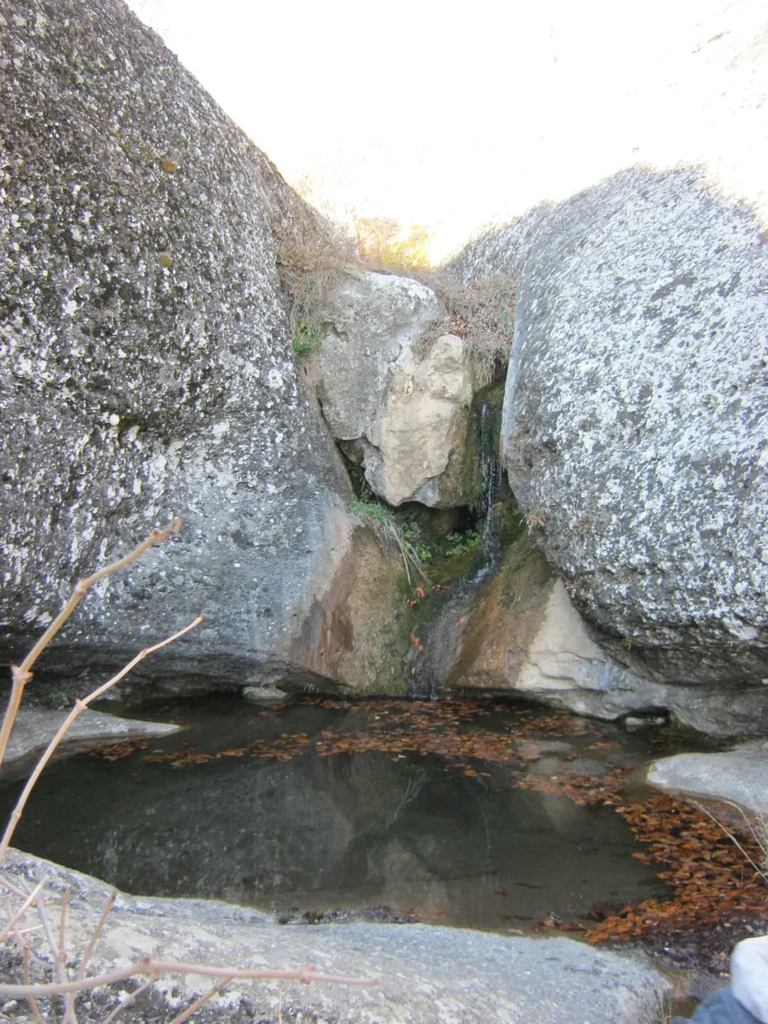 Водопад Джурла — Водопад Джурла, верхний каскад, ноябрь.jpg